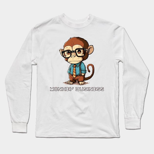 monkey business Long Sleeve T-Shirt by bmron